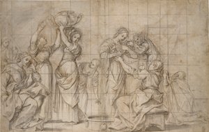 Narození Baptisty, c1575-1610 od Lodovico Carracci