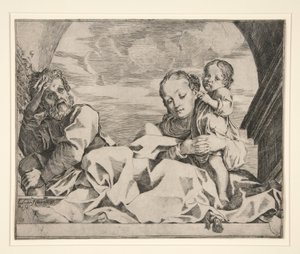 Svatá rodina od Lodovico Carracci