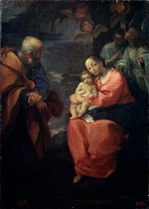 Svatá rodina pod palmou, Odpočinek na útěku do Egypta, konec 16. století