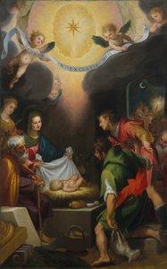 Klanění pastýřů se svatou Kateřinou Alexandrijskou, 1599. od Lodovico Cigoli