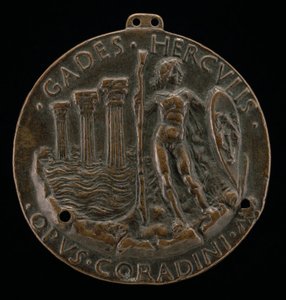 Herkules a tři sloupy v moři [reverse], 1472. od Lodovico Corradini
