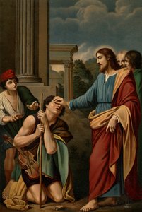 Uzdravení nevidomých od Lodovico after Carracci
