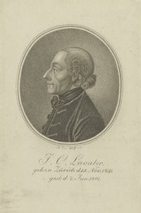 Portrét básníka a fyziognoma Johanna Kaspara Lavatera 1741-1801, c. 1810.