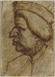 Profil muže od Lombard 16th Century
