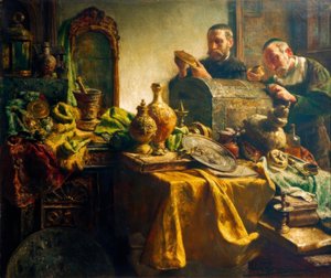 Návštěva obchodníka s uměním od Léon Brunin de Meutter