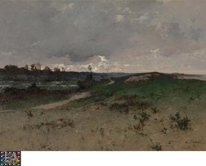 Krajina u Saint-Jean-le-Thomas (Normandie) od Leon Germain Pelouse
