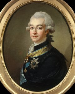 Portrét Hanse Axela hraběte z Fersenu (1755 - 1810) Marechala ze Suede. Obraz Pascha Lorenze (1733 - 1805). Soukromá sbírka.