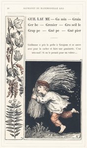Guillaume, Kid, Grain, Spray, Currant, Grappe, Guepe, Guepier, strana 20 - Abeceda Mademoiselle Lili, L. Froelich a tatínek (sám Hetzel). Bibliotheque  Magasin d