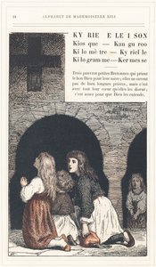 Kyrie Eleison, Kiosek, Kanguroo, Kilometr, Kyrielle, Kilogram, Kermesse, strana 24 - Abeceda Mademoiselle Lili, L. Froelich a tatínek (sám Hetzel). Bibliotheque  Magasin d