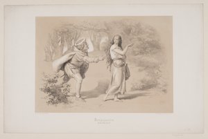 Kongsgården, pag. 69, ilustrace k filmu Christiana Winthera „Flight of the Deer“ od Lorenz Frølich