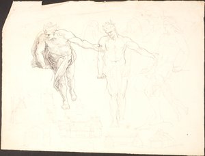 Studie Lucifera i různé stavební studie od Lorenz Frølich