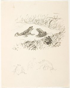 Návrh ilustrace pro Skarnbassen od Lorenz Frølich