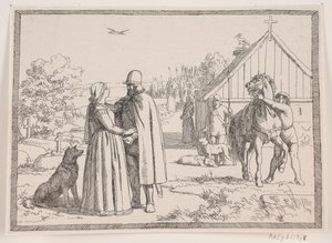 Ilustrace k básni Adama Oehlenschlägera „Dvě kostelní věže“ od Lorenz Frølich