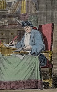 Portrét Herkula Saviniena Cyrano dit Cyrano de Bergerac, francouzský spisovatel