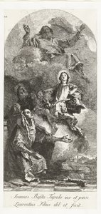 Svatý Joachim a Anna s Bohem Otcem a Pannou Svatá Anna a Joachim s Marií a Bohem Otcem