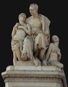 Památník hraběte Nikolaje Nikitiče Děmidova na náměstí Piazza Demidoff ve Florencii, 1830-1850