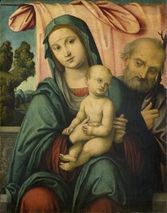 Svatá rodina od Lorenzo Costa (attributed to)