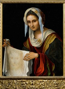 Svatá Veronika, konec 15. století (malba na dřevě) od Lorenzo Costa