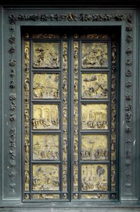 Brána ráje, kterou realizoval Ghiberti Lorenzo (1378-1443) od Lorenzo Ghiberti