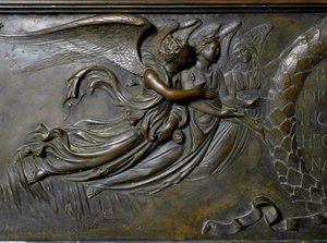 Dva andělé, detail relikviáře sv. Zenoba. (Bronzový reliéf, 1432-1442) od Lorenzo Ghiberti