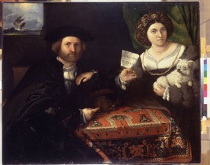 Rodinný portrét. Obraz Lorenza Lotta (1480-1556), kolem roku 1523. Olej na plátně. Benátské umění z období renesance. Muzeum Ermitáž, Petrohrad od Lorenzo Lotto