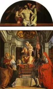 Oltářní obraz Santa Cristina al Tiverone od Lorenzo Lotto