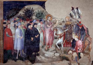 Kázání svatého Jana Křtitele (Fresco od Lorenzo Salimbeni