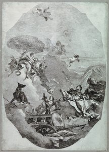 Triumf Marsu od Lorenzo Tiepolo