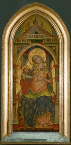 Madona s dítětem, zlatý podklad ... od Lorenzo Veneziano