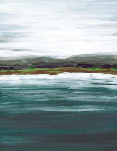 Klidný jezero Horizon