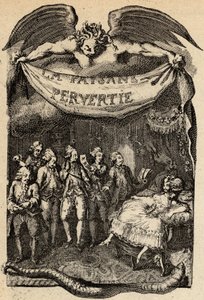 Ilustrace k filmu „Zvrácený rolník aneb nebezpečí města“ od francouzského spisovatele Restifa de La Bretonne (1734-1806). Rytina Bineta z 18. století.