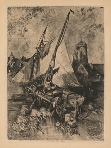 Rybářské lodě, Normandie (Environ de Caen)