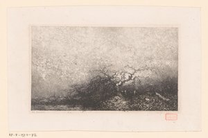 Krajina se stromem u bazénu Různé krajiny (název série) Croquis du voyage de 1843 (název série)