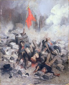 Oběti na barikádě v červnu 1848