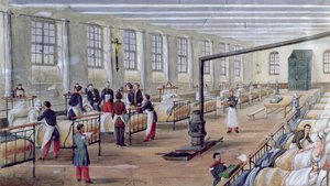 Vojenská nemocnice Val-de-Grace v Paříži, 1854 od Louis Amable Crapelet