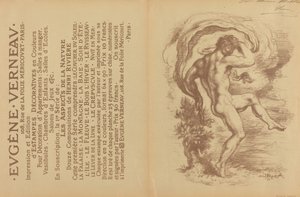 Tančící akt a reklama na dekorativní tisky Eugèna Verneaua [verso], 1897. od Louis Anquetin