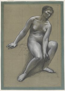 Studie pro matku v Rybářské rodině od Louis Antoine Froissart
