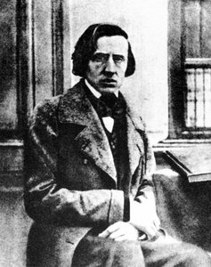 Frédéric Chopin , polský pianista a skladatel, 1849 od Louis Auguste Bisson