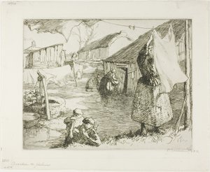 Rybářská čtvrť od Louis Auguste Lepère
