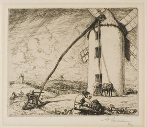 Le Moulin des Chapelles od Louis Auguste Lepère