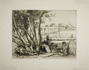 Poissy od Louis Auguste Lepère