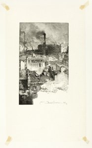 Quartier des Gobelins, deska 20 od Le Long de la Seine et des Boulevards od Louis Auguste Lepère