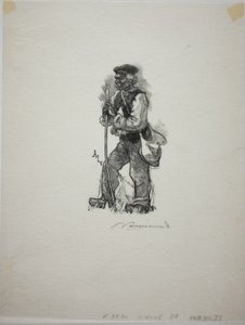 Lovec hadů od Louis Auguste Lepère