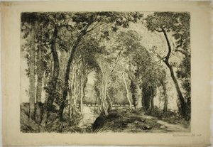 Sous Bois, v Rigonette od Louis Auguste Lepère