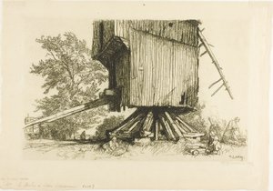 Větrný mlýn Lidor od Louis Auguste Lepère