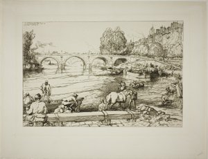 Napajedlo u Pont Marie od Louis Auguste Lepère