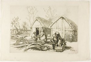 Dřevorubcův dům od Louis Auguste Lepère