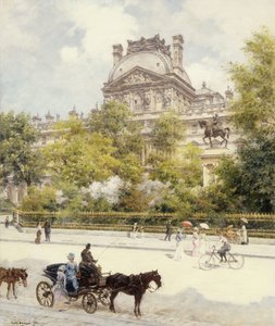 náměstí Louvre od Louis Beraud