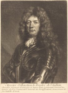 Portrét M. Sebastiena Le Prestre od Vaubana od Louis Bernard after François de Troy