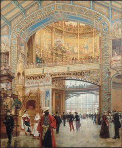 Galerie des machines na světové výstavě v Paříži 1889, 1890.